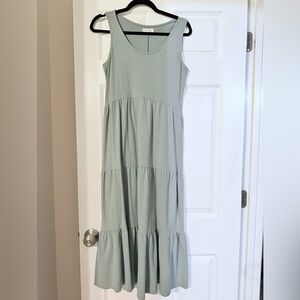 Maurices 24/7 Sleeveless Dress in Light Green